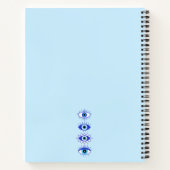 Carnet Méditation de l'énergie du mal bleu Hamsa Mystical (Dos)