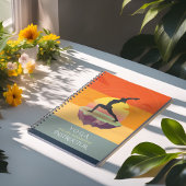 Carnet Méditation de l'instructeur de yoga Pose Sun Flyin