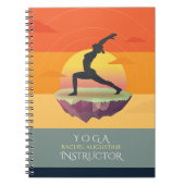 Carnet Méditation de l'instructeur de yoga Pose Sun Flyin (Devant)