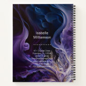 Carnet Méditation mystique de l'Améthyste Chakras Reiki Y (Dos)