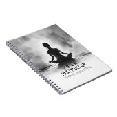 Carnet Méditation Yoga Instructeur Lotus Pose Peinture à (Côté Droit)