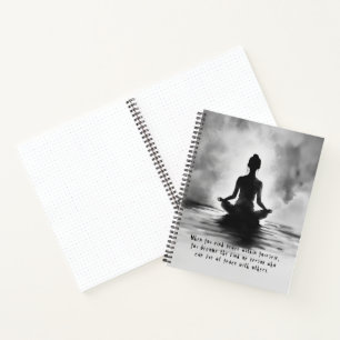 Carnet Méditation Yoga Instructeur Lotus Pose Peinture à