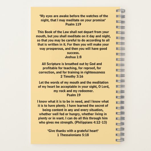 Carnet Méditations sur l'écriture (Verso)