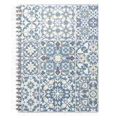 Carnet Mediterranean Tiles, Moroccan, Majolica, Azulejo (Devant)