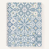 Carnet Mediterranean Tiles, Moroccan, Majolica, Azulejo (Devant)