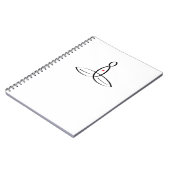 Carnet Méditeur stylisé (Côté gauche)