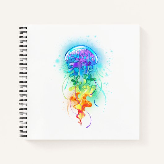 Carnet Méduse arc-en-ciel (Devant)
