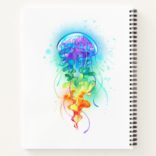 Carnet Méduse arc-en-ciel (Dos)