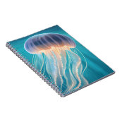 Carnet Méduse bleue | Peinture d'animal océanique (Côté Droit)