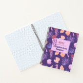 Carnet Méduse océanique et coquillages violets (Intérieur)