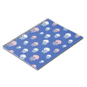 Carnet Méduses sur fond bleu (Côté gauche)