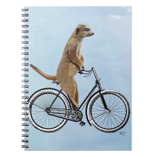 Carnet Meerkat à vélo 2 (Devant)