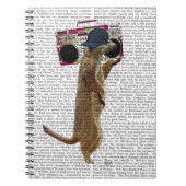 Carnet Meerkat avec Boom Box Ghetto Blaster 2 (Devant)
