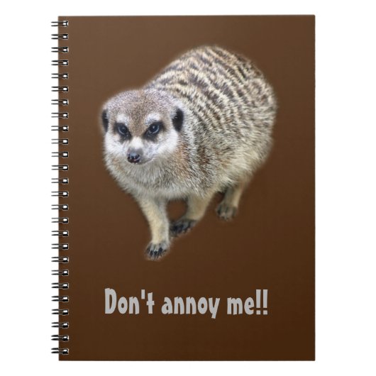 Carnet Meerkat grincheux  (Devant)