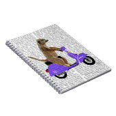 Carnet Meerkat sur Lilac Moped (Côté Droit)
