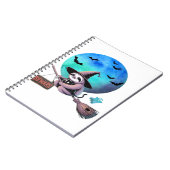 Carnet Méfiez-vous joli sorcier Sloth volant sur Broom Ha (Côté gauche)