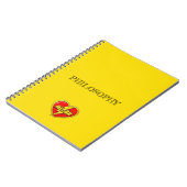 Carnet Megan jaune (Côté gauche)