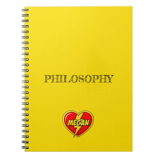 Carnet Megan jaune (Devant)