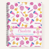 Carnet Mégaphone rose personnalisée (Devant)