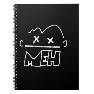 Carnet meh drôle visage émoji