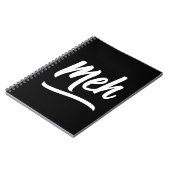Carnet Meh Typographie (Côté gauche)