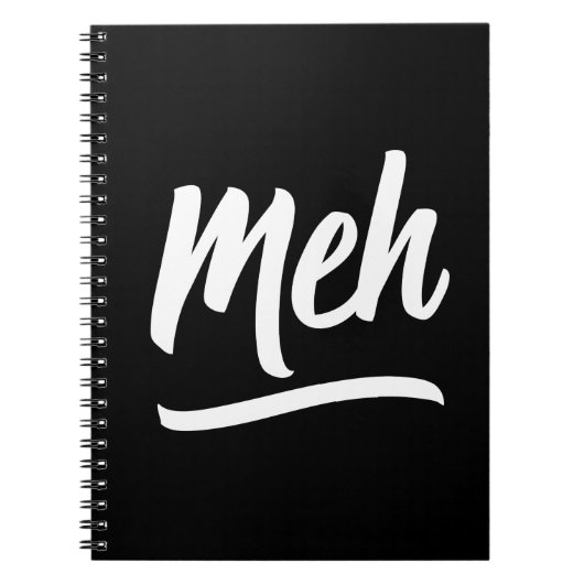 Carnet Meh Typographie (Devant)