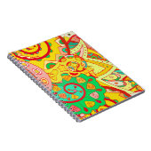 Carnet Mehndi Doodle : Texture Ethnique Colorée. (Côté Droit)