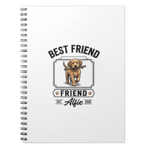 Carnet Meilleur ami Alfie Conception amateur de chien de