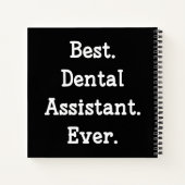 Carnet Meilleur. Assistant dentaire. Jamais. (Dos)