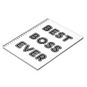 Carnet Meilleur Boss jamais (Côté gauche)