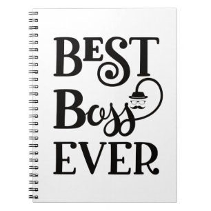 Carnet Meilleur Boss jamais