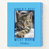 Carnet Meilleur Chat Mondial Maman Empreintes de pattes A (Dos)