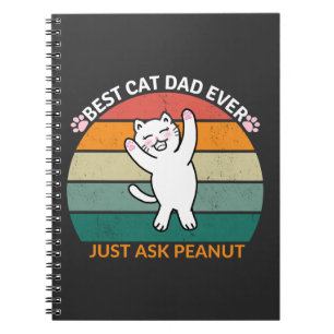Carnet Meilleur chat papa Demandez toujours à Peanut, drô