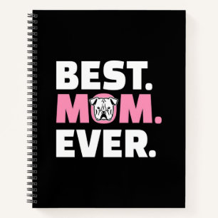 Carnet Meilleur Chien Maman Ever Anglais Bulldog Lover