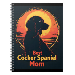 Carnet Meilleur Chien Mère Maman - Vintage Cocker Spaniel