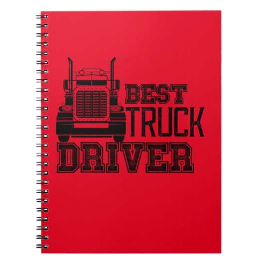 Carnet Meilleur conducteur de camion (Devant)