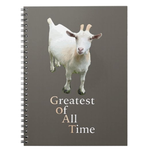 Carnet Meilleur de tous les temps Chèvre (Devant)