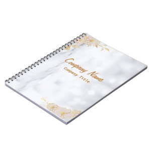 Carnet Meilleur design personnaliser nom marbre blanc