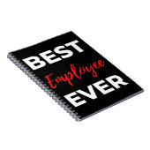 Carnet Meilleur employé jamais (Côté Droit)
