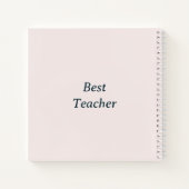 Carnet Meilleur enseignant (Dos)