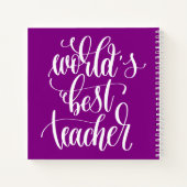 Carnet Meilleur enseignant du monde (Dos)