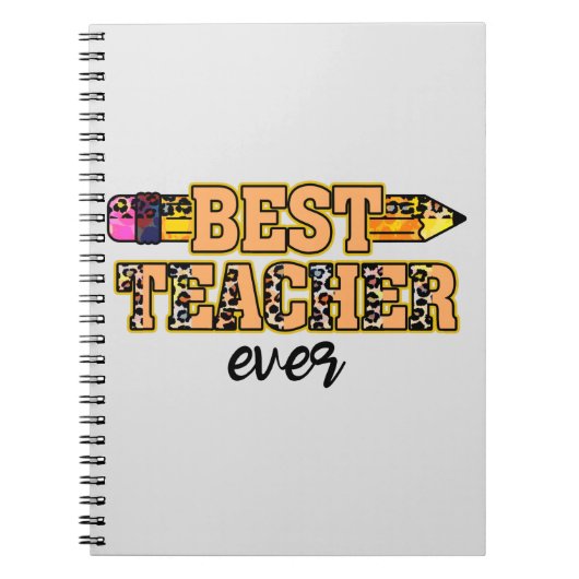 Carnet Meilleur enseignant jamais (Devant)