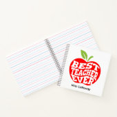 Carnet Meilleur Enseignant Personnalisé (Intérieur)