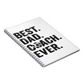 Carnet Meilleur Entraîneur Papa Jamais Fête des pères Foo (Côté Droit)