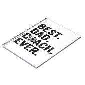 Carnet Meilleur Entraîneur Papa Jamais Fête des pères Foo (Côté gauche)