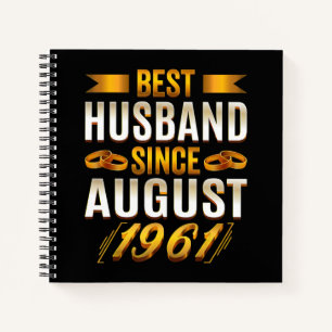 Carnet Meilleur Mari Amusant 59e anniversaire Parents