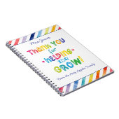 Carnet Meilleur Merci d'enseignant nous aidant à développ (Côté Droit)