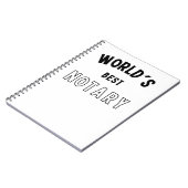 Carnet Meilleur notaire du monde (Côté gauche)