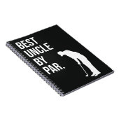 Carnet Meilleur Oncle Par Par Par Noir Et Blanc Pour Golf (Côté Droit)