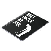 Carnet Meilleur Oncle Par Par Par Noir Et Blanc Pour Golf (Côté gauche)